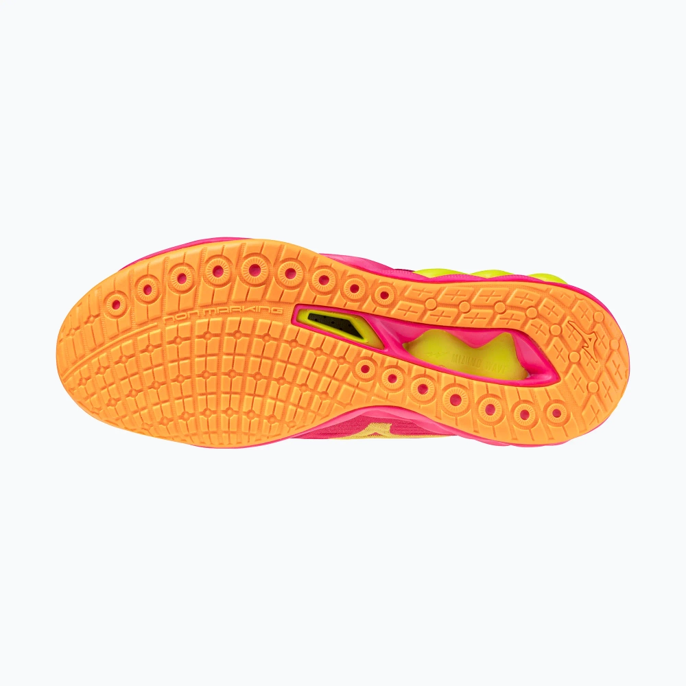 Кроссовки волейбольные Mizuno Wave Luminous 3 mugen pink tetra/fortune yellow/ligh