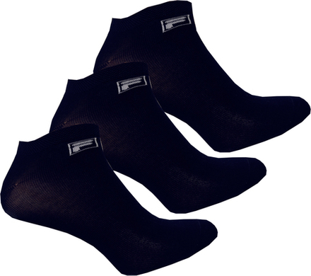 Теннисные носки Fila invisible plain socks Mercerized cotton - 3P navy