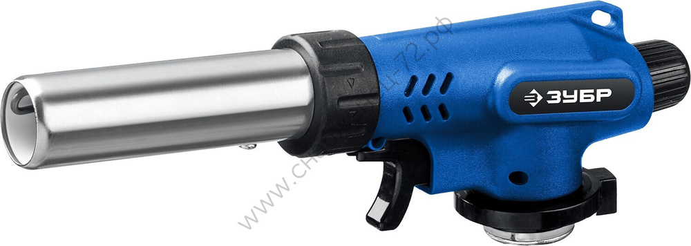 ЗУБР ГП-500 1300°C с пьезоподжигом, на баллон с цанговым соединением, увеличенный выход пламени, Газовая горелка, Профессионал (55552)