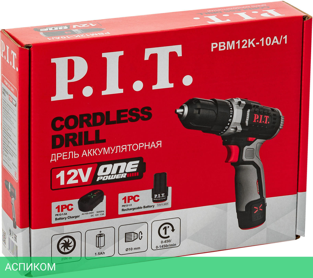 Дрель P.I.T. PBM12K-10A/1