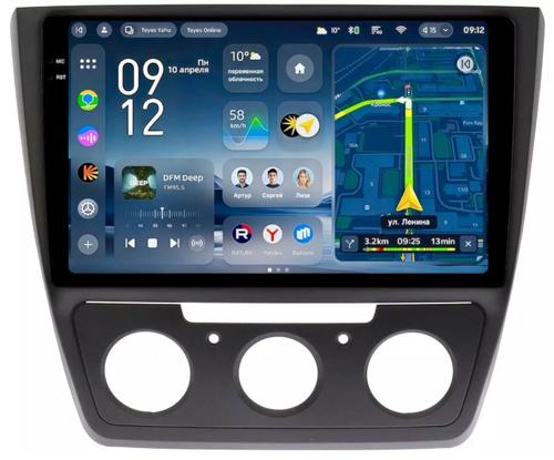 Магнитола для Skoda Yeti 2009-2018 (кондиционер) - Teyes CC4-PRO монитор 10.36" 2K QLED на Android 13, Быстрейшая, Snapdragon 778G, ИИ, CarPlay, DSP, 4G SIM-слот