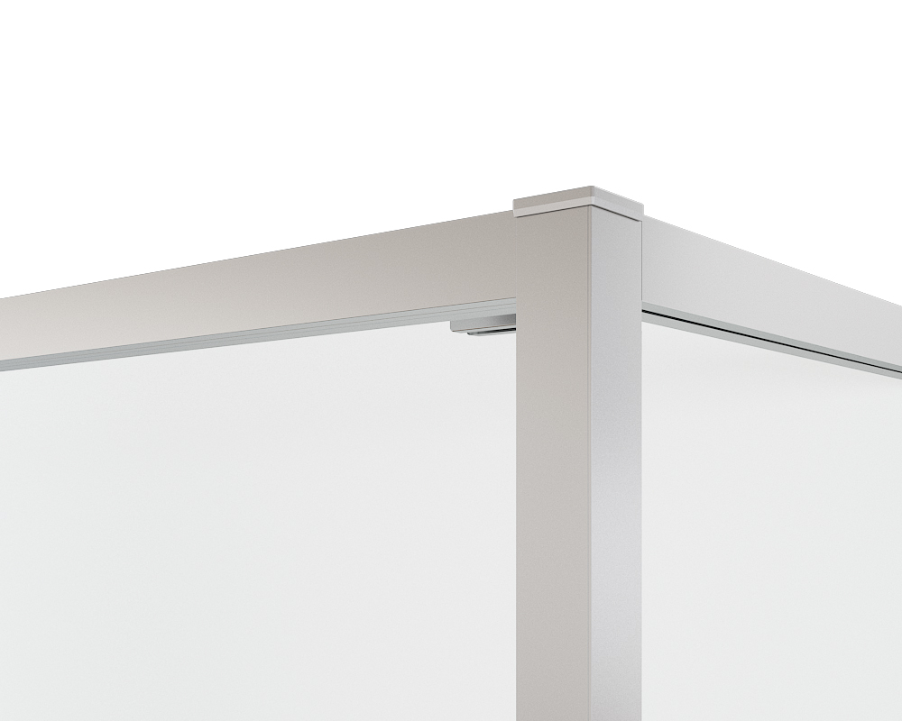 Душевой уголок Теси (Tesi) Vincea VSRW-7TS9090CL, 900*900, хром, стекло прозрачное