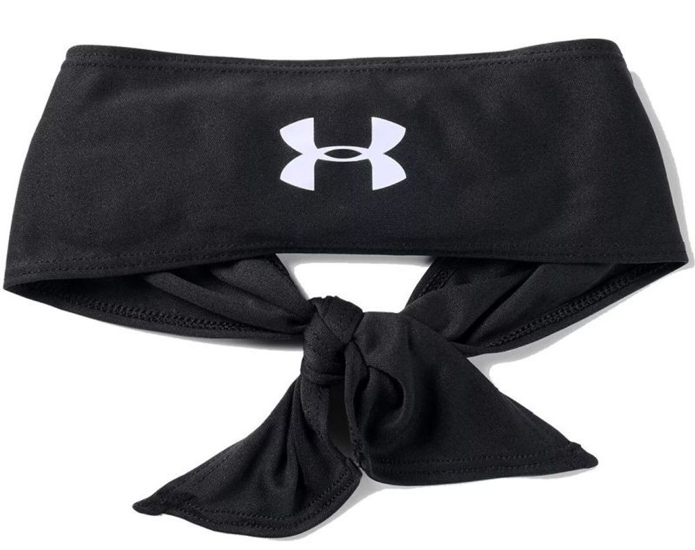 Теннисная бандана Under Armour Adult UA Armour Tie Headband - black/white