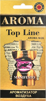 Ароматизатор для автомобиля AROMA TOP LINE №26 MANIFESTO картон