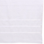 Полотенце махровое 100*150см «LUNA» цвет белый 01000 плотность 360гр/м2 с петелькой-подвесом