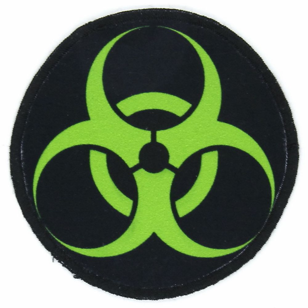 Нашивка Biohazard (биохазард) круглая (904)