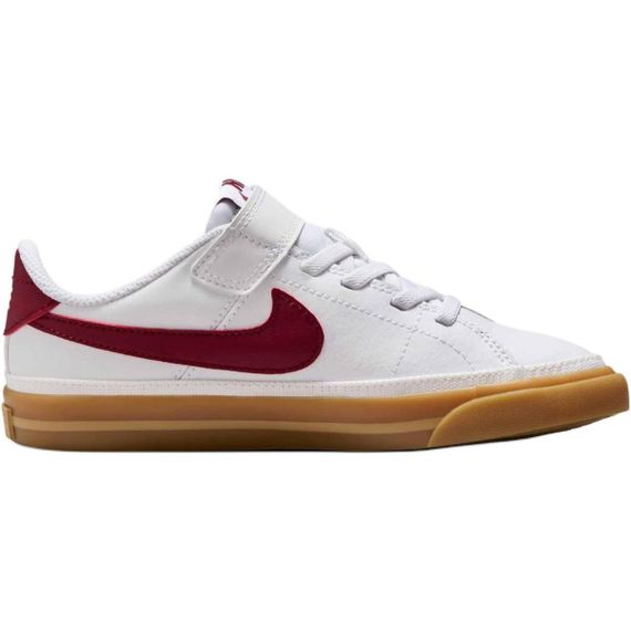 NIKE Court Legacy Детские Скейтборды Низкие Белые/Желто-Желтые/Командно-Красные Дети