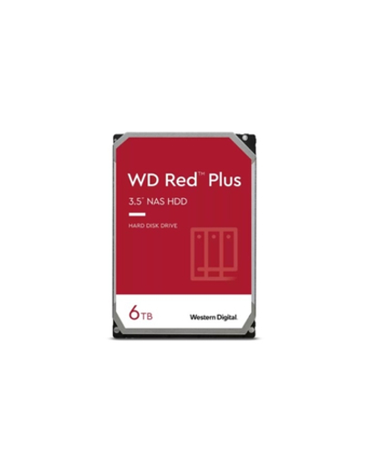 HDD жесткий диск 6TB WD NAS Red Plus (WD60EFPX) (Serial ATA III, 5400- rpm, 256Mb, 3.5")