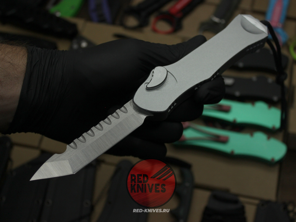 Нож Heretic Hydra V4 Single Edge T/E Tanto SilverGray - светлая рукоять, светлый клинок