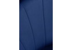 Стул на металлокаркасе Логан синий / черный