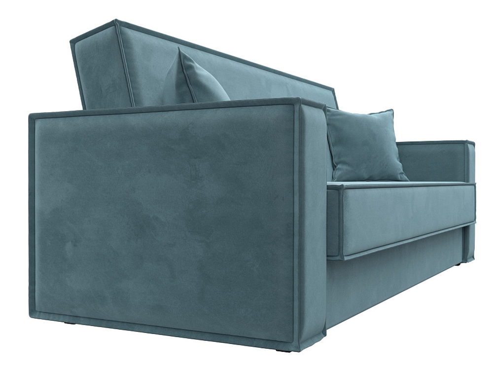 Диван-книжка Куба, Бирюзовый, Велюр, 122040