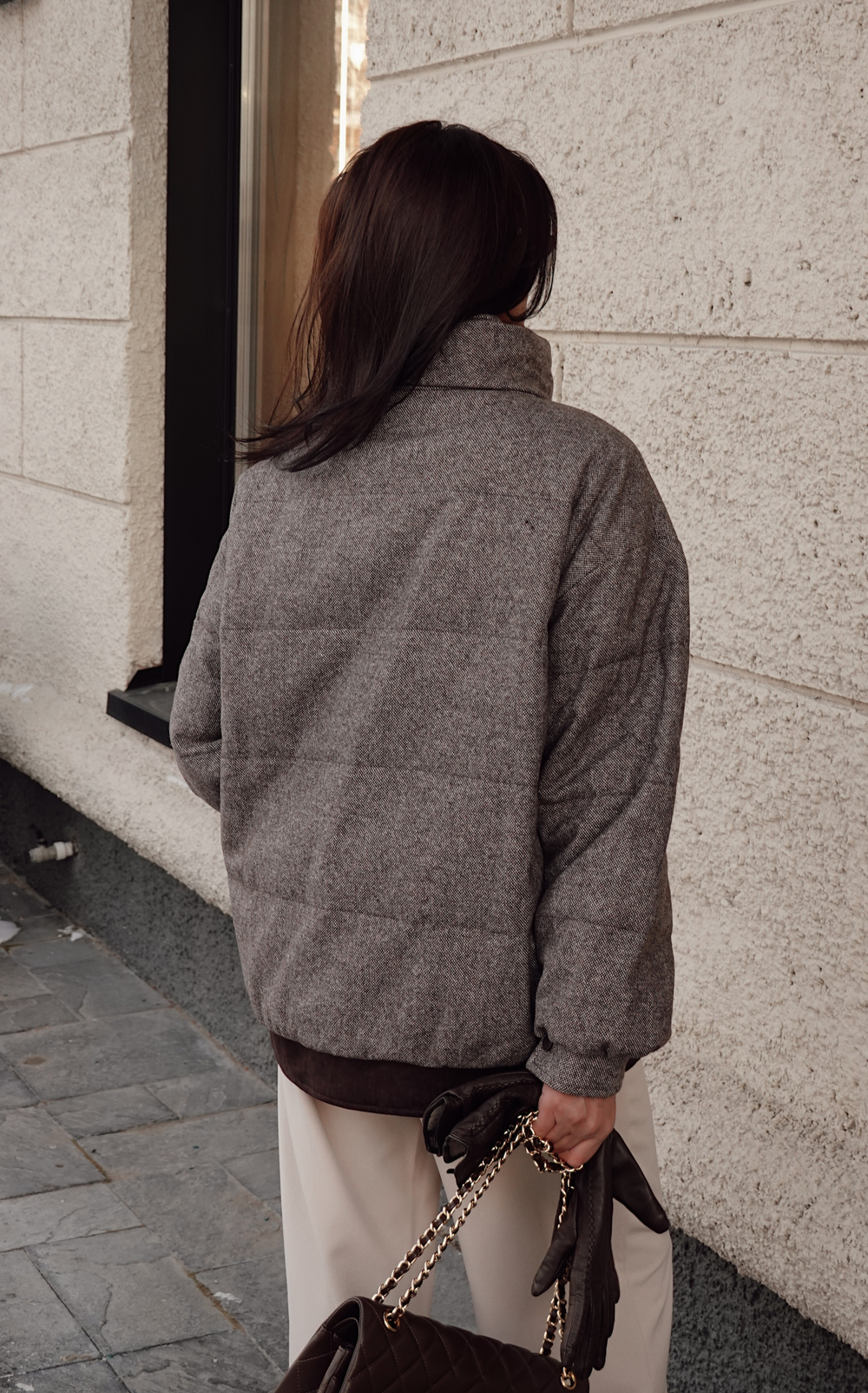 Куртка демисезонная с манишкой из замши