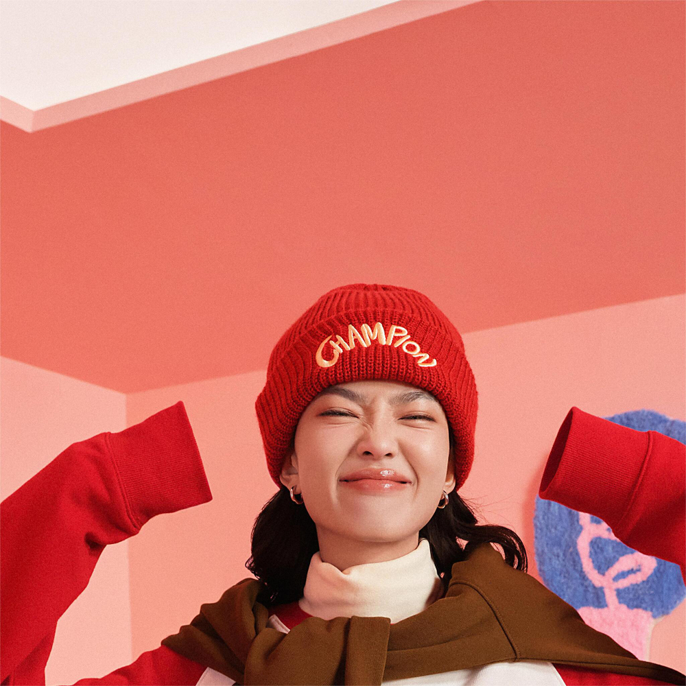 Шапка Champion SS24 Little Dragon, бордо