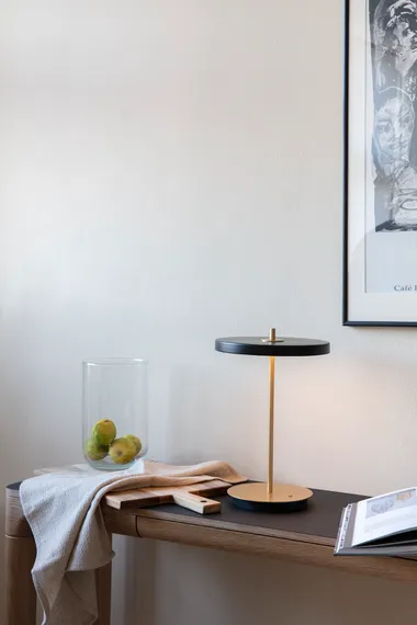 Настольная лампа Umage Asteria Move, Ø20х30,6 см, зеленый/латунь