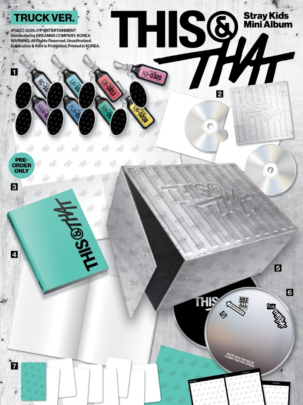 (ПРЕДЗАКАЗ) Альбом STRAY KIDS - THIS & THAT 10th Mini Album TRUCK Version