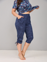 Пижама с бриджами КД-61/джинса-цепочкабуквы