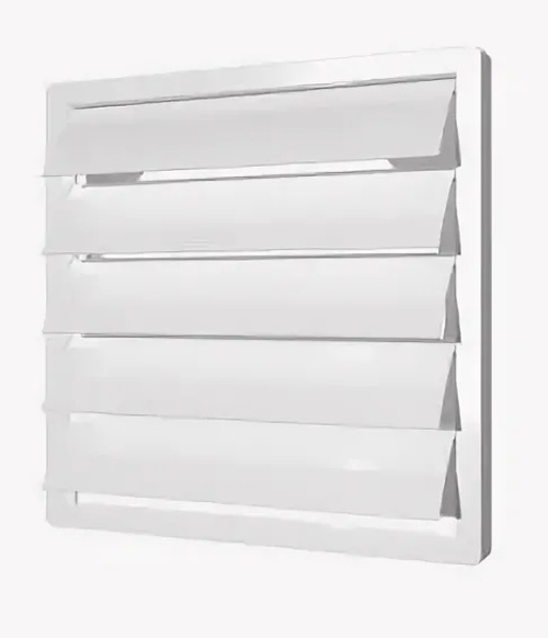 Решетка вент. 212*212 мм с фланцем 125 мм и жалюзи Эра