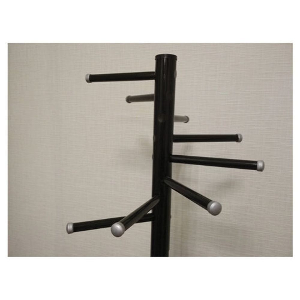 Вешалка-стойка "Мажор-3", 1,75 м, основание 37х37 см, 8 крючков, металл, черная