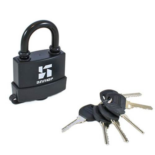 Замок навесной АЛЛЮР ВС1Ч-375П влагозащ черный 6 кл. d8,3мм  /6776