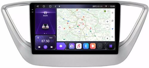 Магнитола для Hyundai Solaris 2 2017-2022, Solaris HS 2024+ - Kuberg OL-9710 QLed+2K, Android 12, Быстрая, CarPlay, 4G SIM-слот