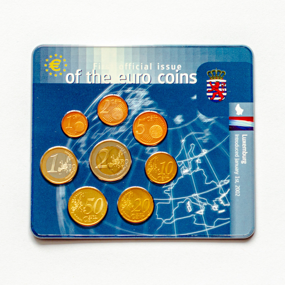 Luxembourg 2002 Year Set: First Official Issue of the Euro Coins