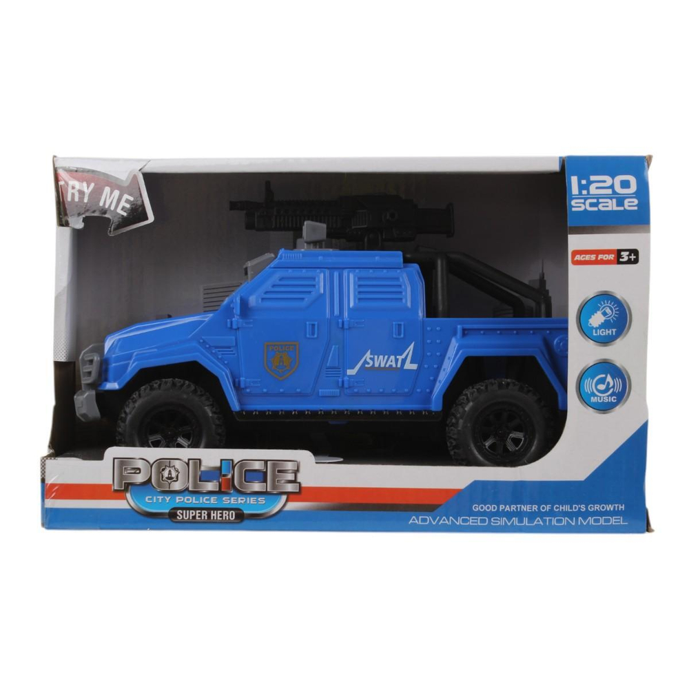 Полицейская машина ин. со светом и звуком, коробка 661-013E