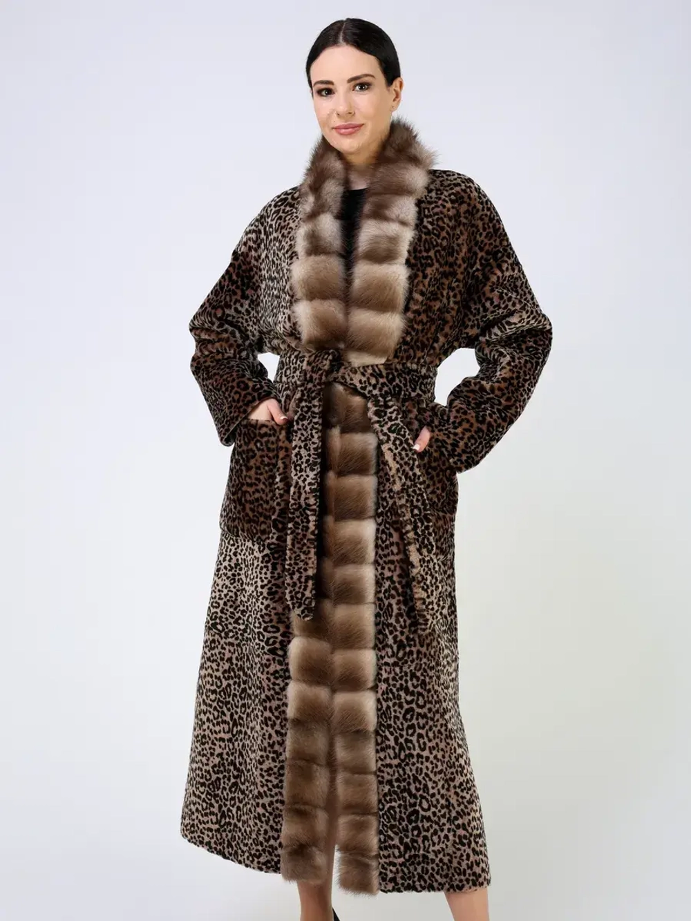 Шуба зимняя дубленка натуральная