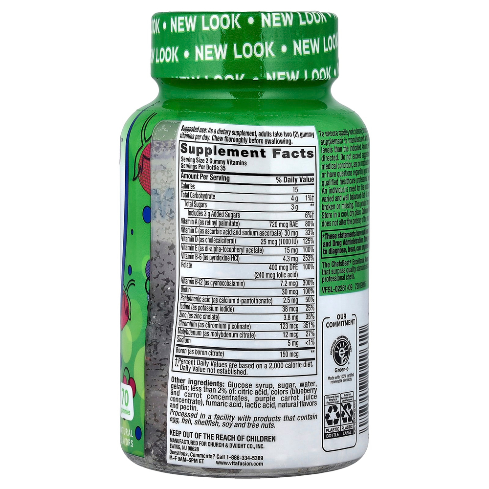 VitaFusion, Мультивитамины для мужчин, натуральные ягоды, 70 жевательных таблеток