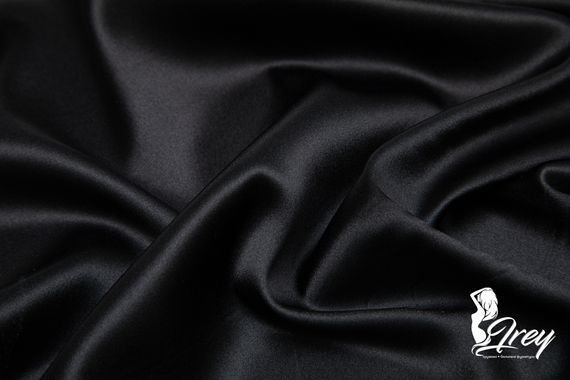 Шелк натуральный с эластаном, Италия, черный