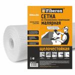 SMF051T Сетка малярная, стекловолокно, 1*50 м, ячейка 2,5*2,5, белая, Fiberon (45г/м2)