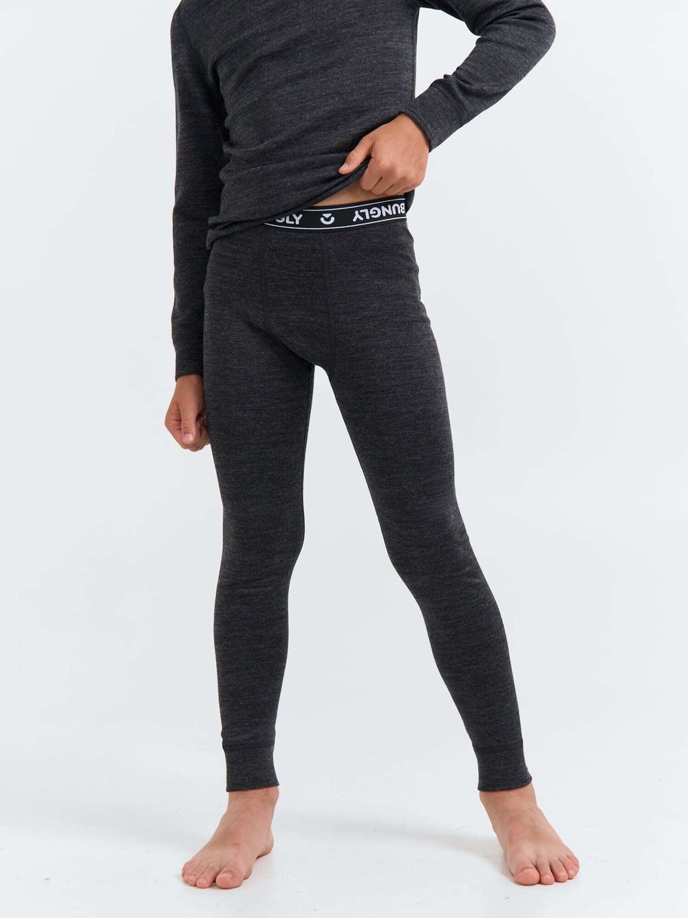 Комплект термобелья "Графит меланж" с шерстью для мальчиков 7+