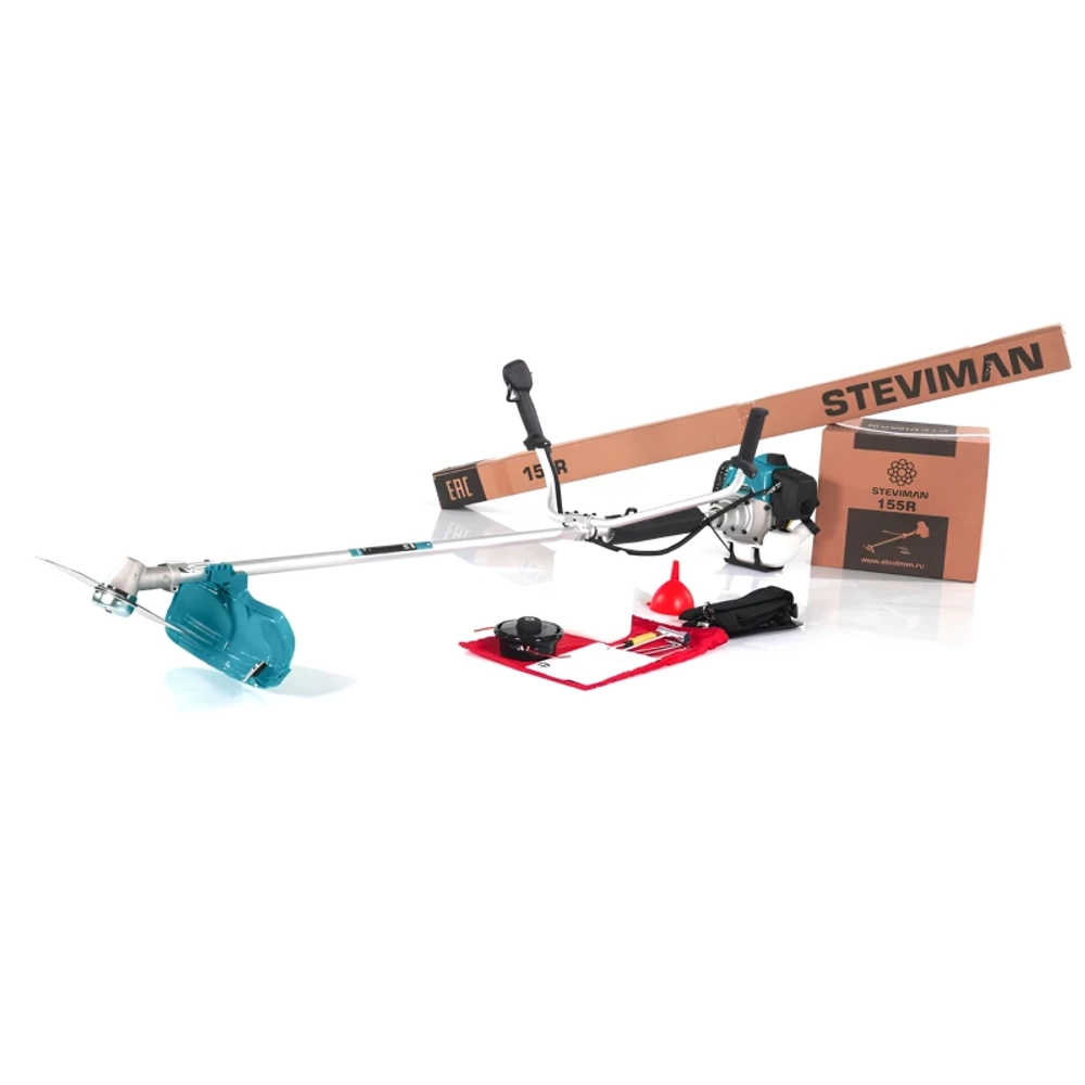 Бензокоса STEVIMAN 155R 2-х тактный 2.1 л.с., захват 430 мм, GC-0155R-2305