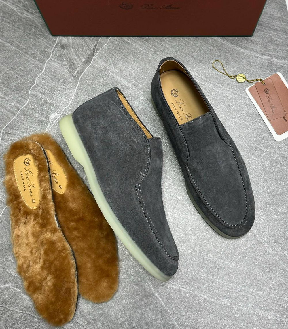 Высокие лоферы Loro Piana