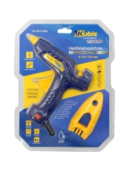 Клеевой пистолет 7 мм профессиональный, для рукоделия, KUBIS, 30 (90) Вт, 10-20 г/мин