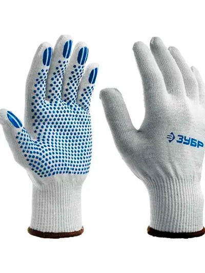 Перчатки с ПВХ-гель покрытием ЗУБР Точка+, размер L-XL