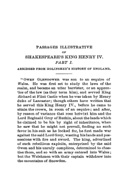 Shakespeare's King Henry IV. Part 1 | William Shakespeare