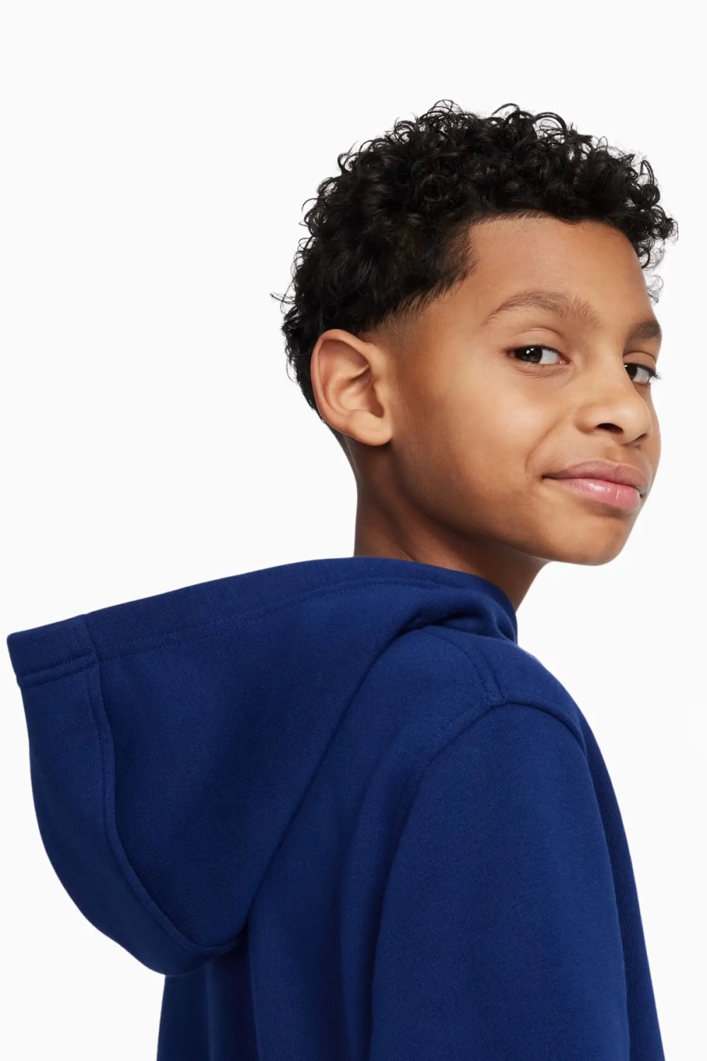 Кофта Nike Erling Haaland Club Fleece Junior - темно-синий