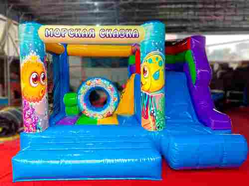 УЦЕНКА Коммерческий надувной батут «Подводный мир » 4*3,5*2,5 м