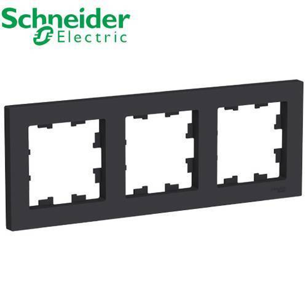 Рамка 3-ая универсальная (карбон) AtlasDesign Schneider ATN001003