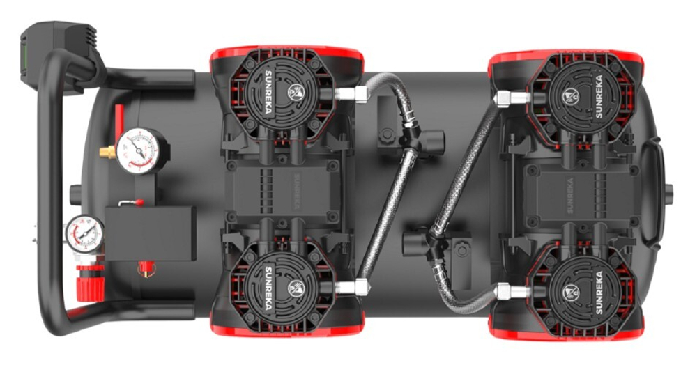 Компрессор поршневой безмасляный SUNREKA GFC650/60DS малошумный 216118