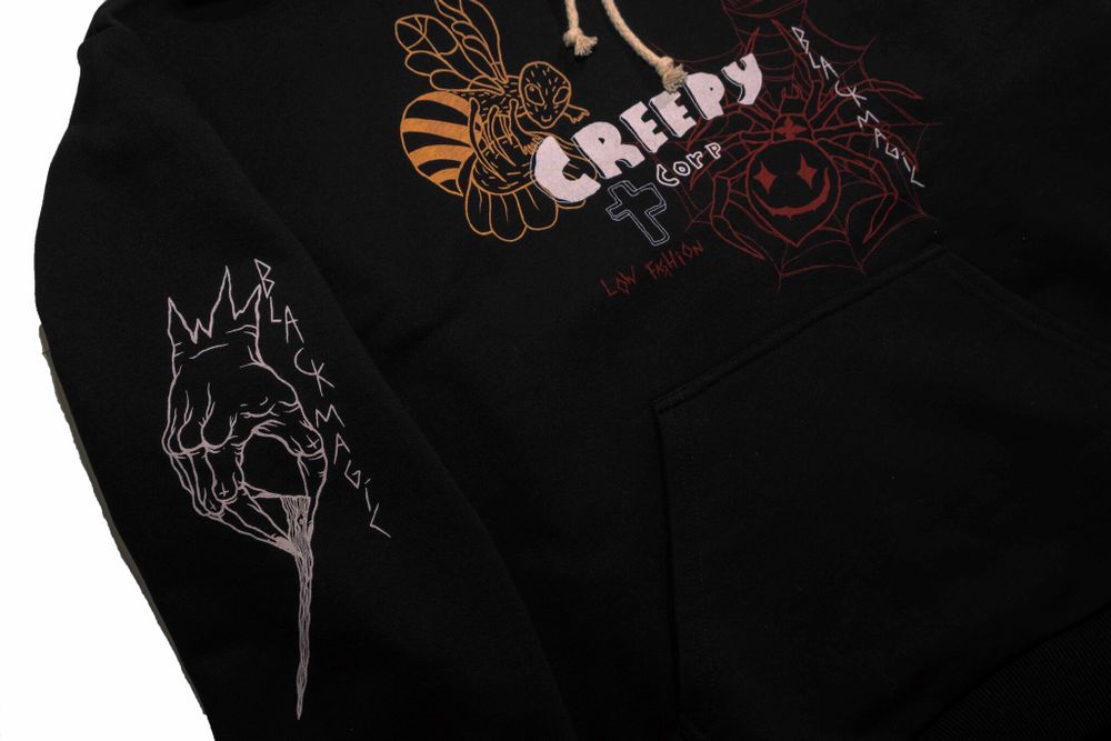 Купить Худи Creepy Clothing Шмель Черный Худи Creepy Clothing Шмель Черный