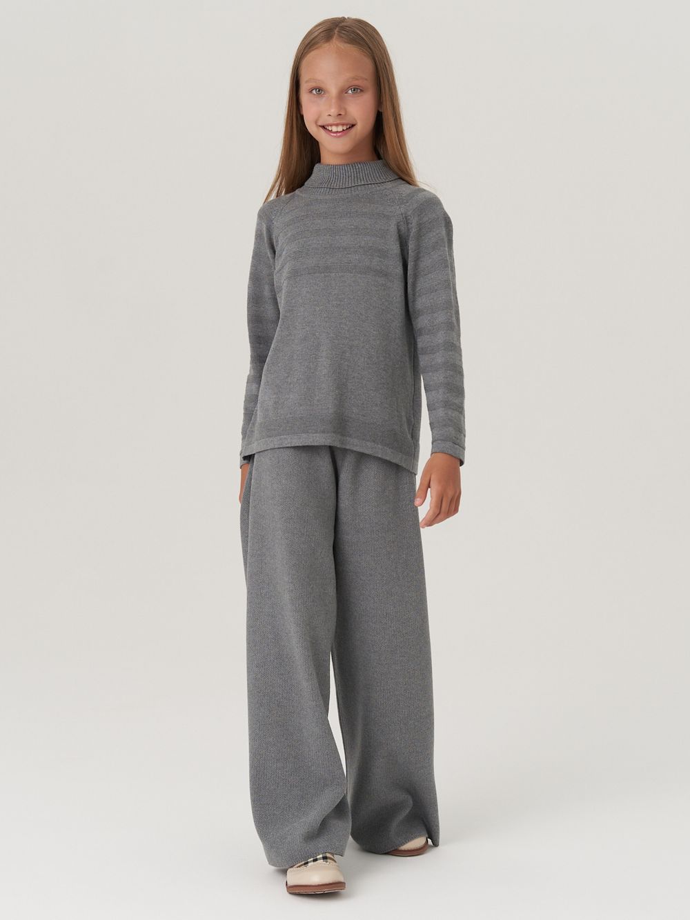 Водолазка в школу для девочки AT743  серый