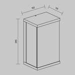 Настенный светильник (бра) Outdoor O021WL-L10B3K
