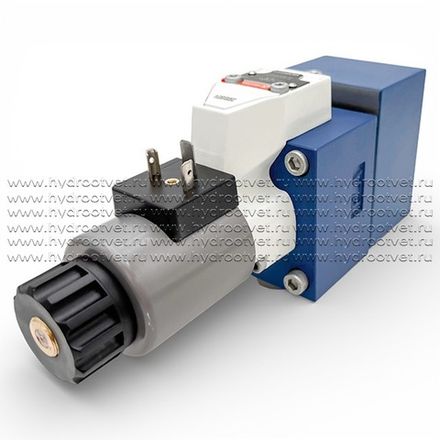 M-4SEW10D1X/420MG24N9K4 - Гидрораспределитель седельного типа Ду 10 с электроуправлением на 420 бар, схема D