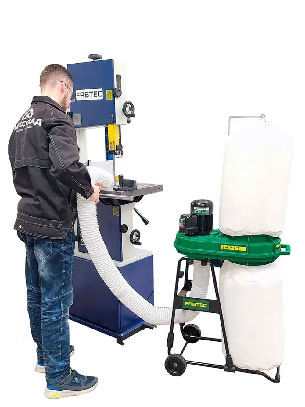 Стружкоотсос FABTEC FCX2500, арт. 63277, очистка воздуха, мощная система всасывания
