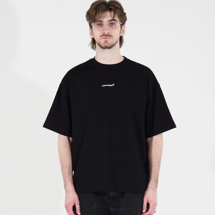Футболка UNIFORM Heavy MiniLogo, черный/белый