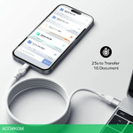 Кабель Momax Mag.Link DC35L USB-C/USB-C 1м Titanium