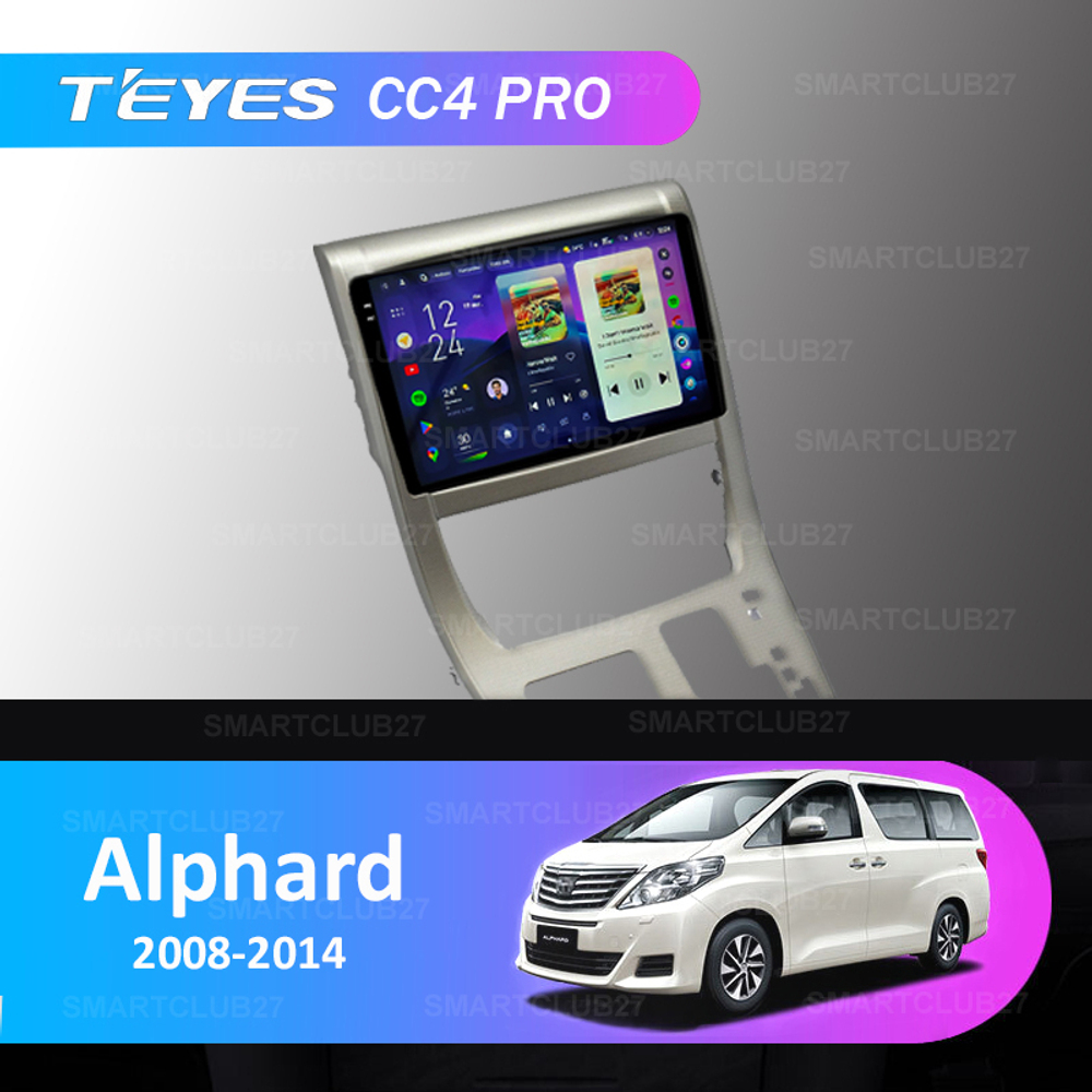 Teyes CC4 Pro 10,2" для Toyota Alphard 2008-2015