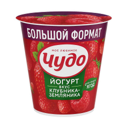 Чудо творожок 2 слоя клубника-земленика 100гр