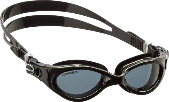 Очки для плавания Cressi Flash Lady Черный силикон с дымчатыми линзами